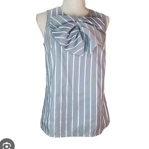 Banana Republic Striped Bow Front Top - Size 6